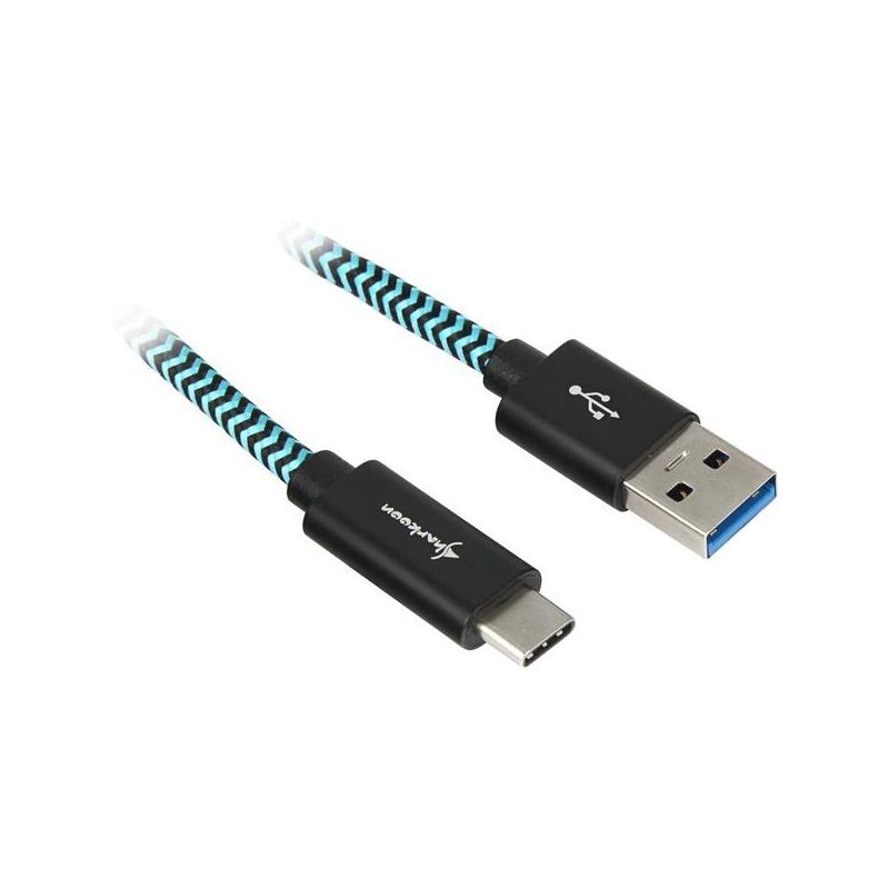 Sharkoon Cable Connector USB a 3.2 Connector USB-C (alu + Trenza) 4,04495E + 12