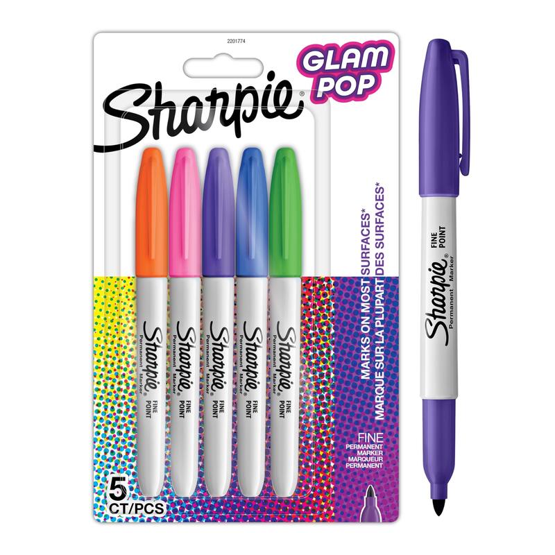 Sharpie Fein Permanent Marker Punta Redonda Surtido 5ER Box Foldable