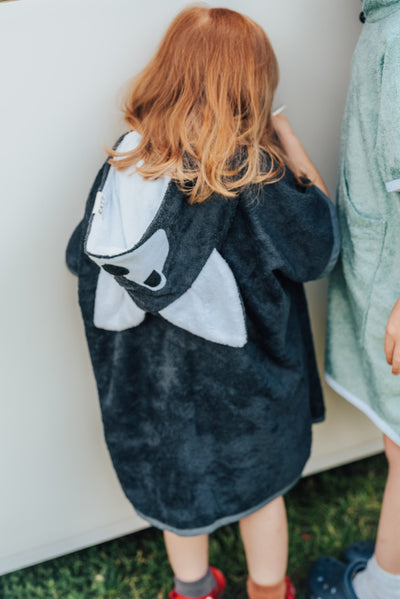 Short-Sleeve Poncho WOLF - For TODDLERS (Size 82/86-116)