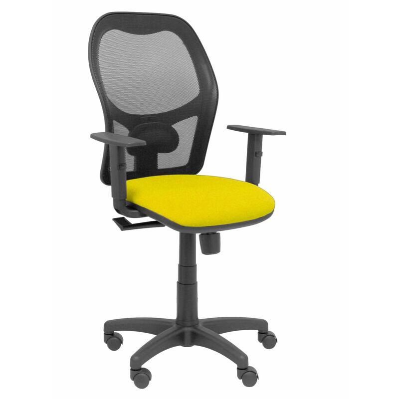 Chair Alocen Mesh Black Asiento Bali Yellow Bra
