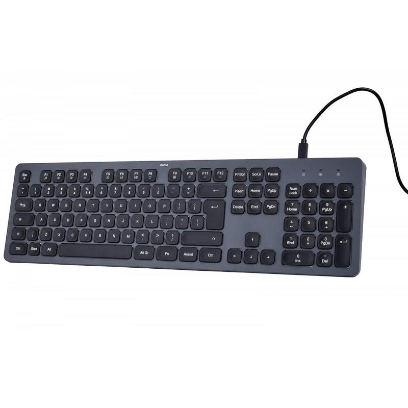 Keyboard CK-400 With Cable Negro-gris