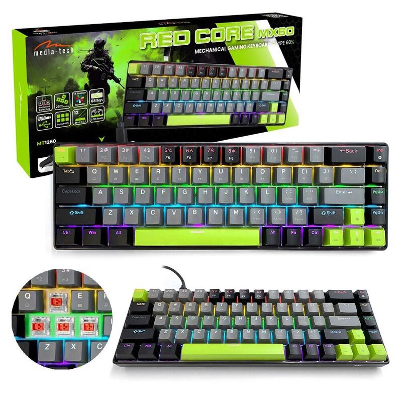 Keyboard Mecánico 60% Network Core MX60 MT1260