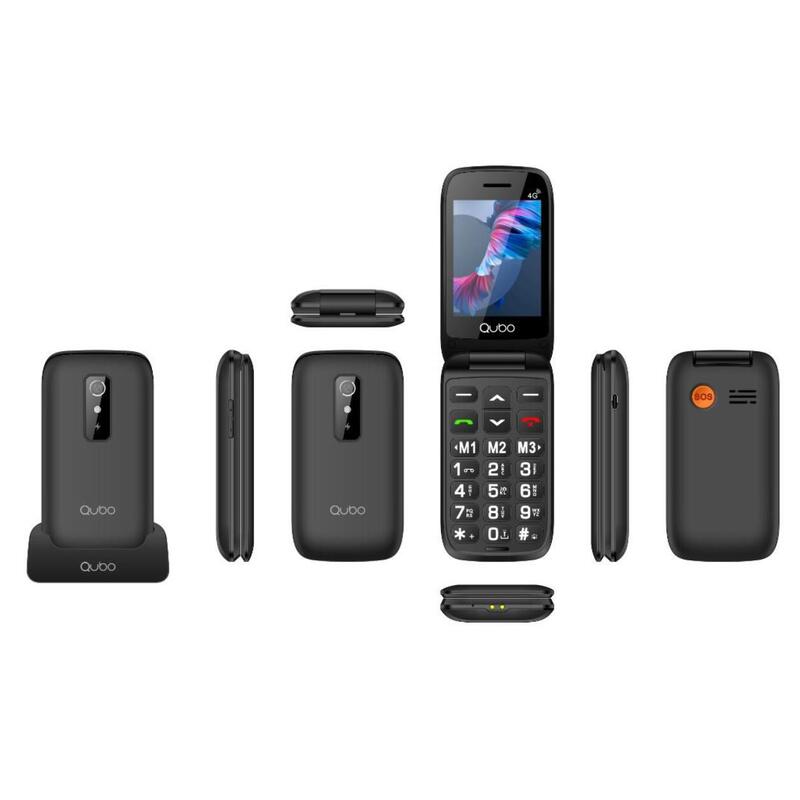 Qubo Phone P-220BKC 2,8¨NEGRO Base 4G