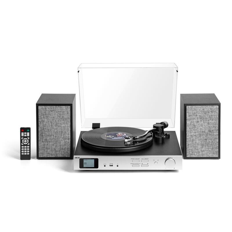 Akai Tocadiscos With Speakers Externos ATT-500SP