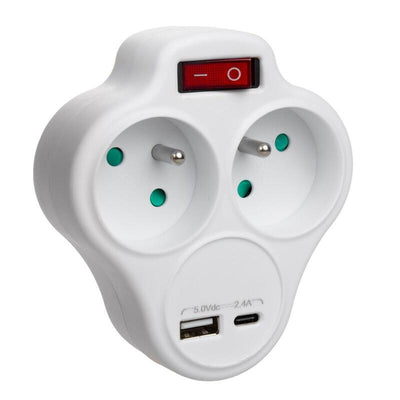 Socket Eléctricos X2 USB MCE336 Typ And — image 1