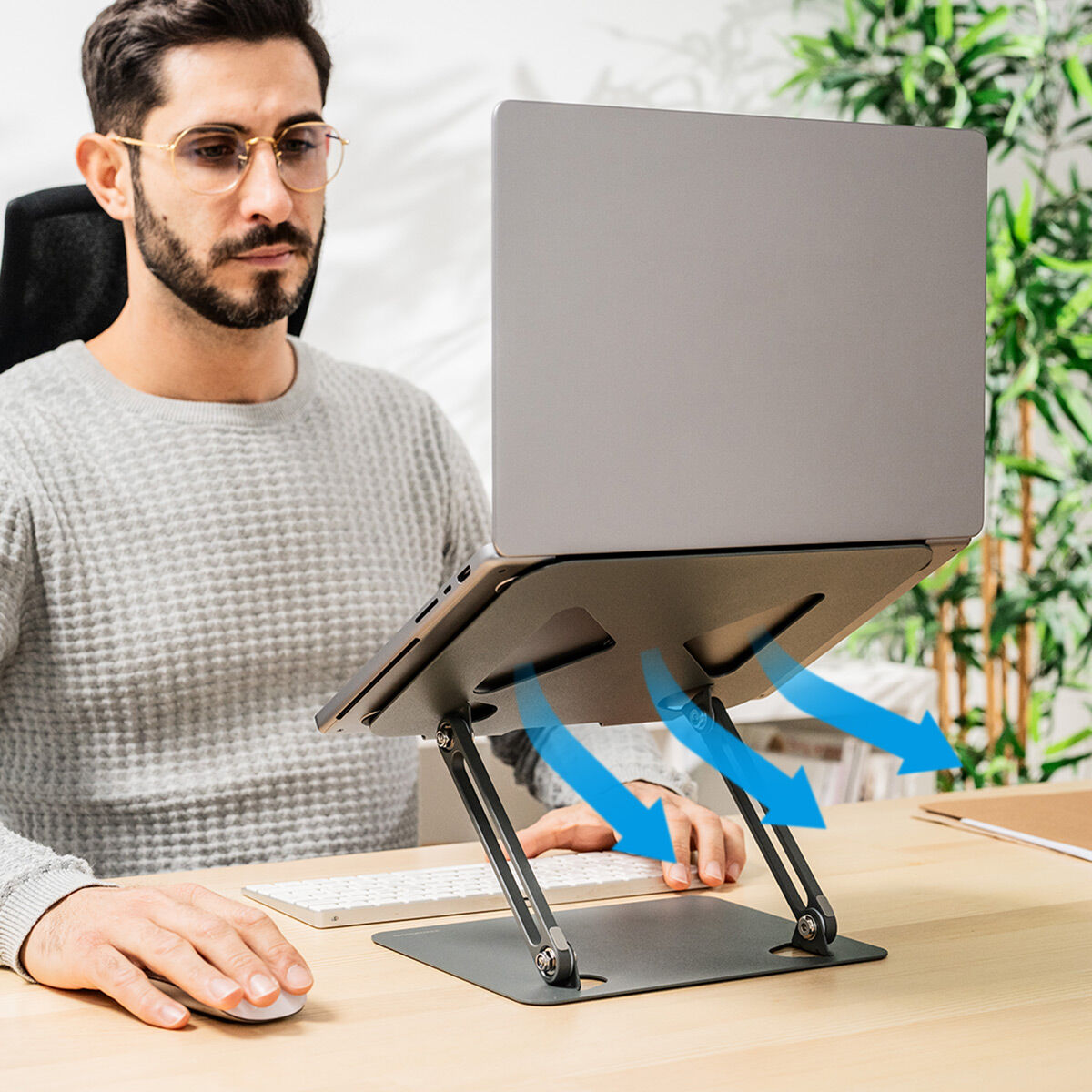 Innovagoods Folding And Adjustable Laptop Stand Lastan Innovagoods