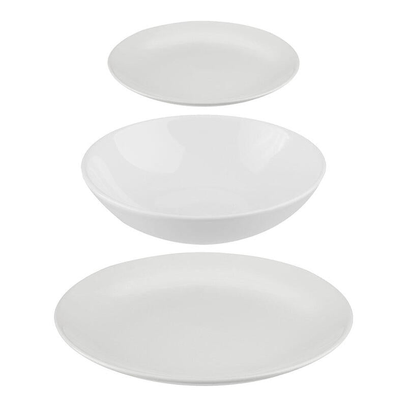 Tableware 18 Pieces Colour White