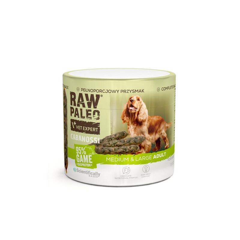 Vetexpert Raw Paleo Cabanossi Game Medium Large 100G